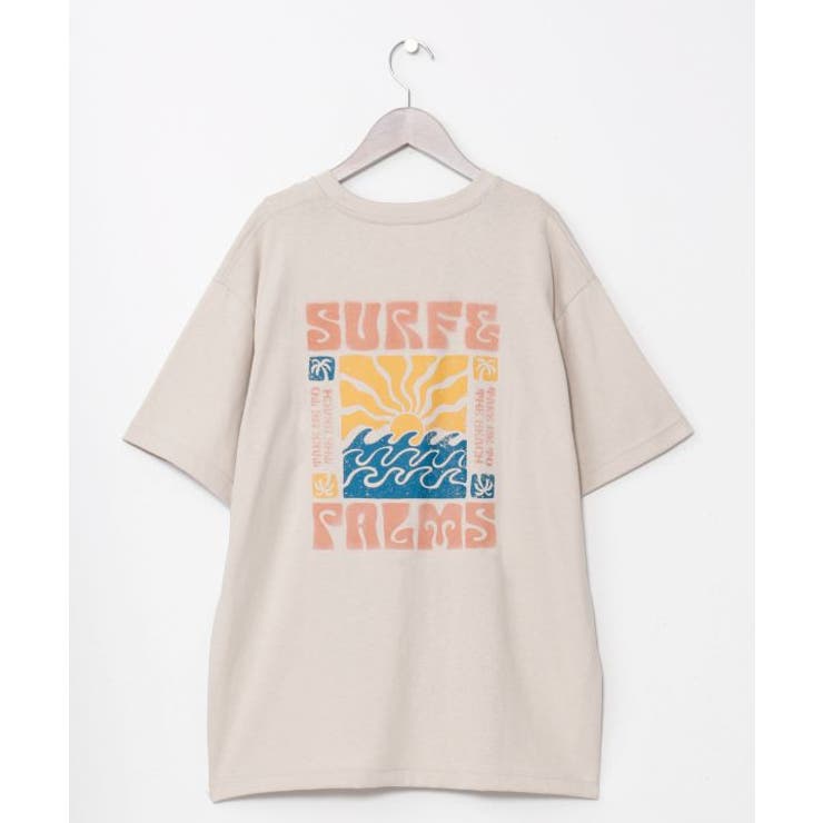 オフホワイト | 【カヒコ】デインメンズＴシャツ【SURF&Palms】 | アミナコレクション 