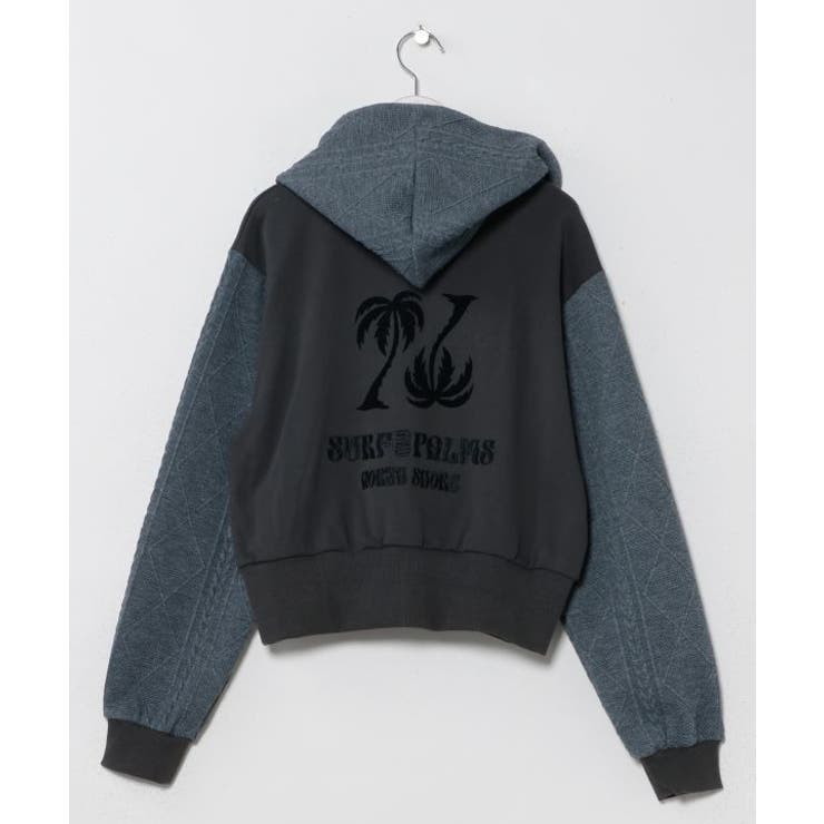 チャコール | 【カヒコ】ニックジップパーカー【SURF&Palms】 | アミナコレクション 