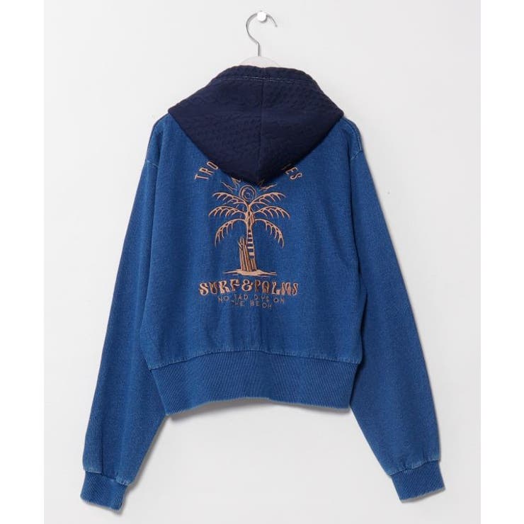 ネイビー | 【カヒコ】カホアジップパーカー【SURF&Palms】 | アミナコレクション 