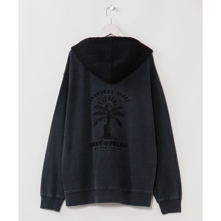 グレー | 【カヒコ】カホアメンズジップパーカー【SURF&Palms】 | アミナコレクション 