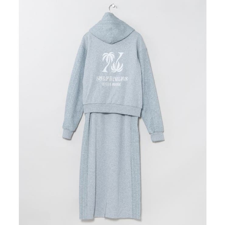 グレー | 【カヒコ】ニックセットパーカー＆ワンピース【SURF&Palms】 | アミナコレクション 