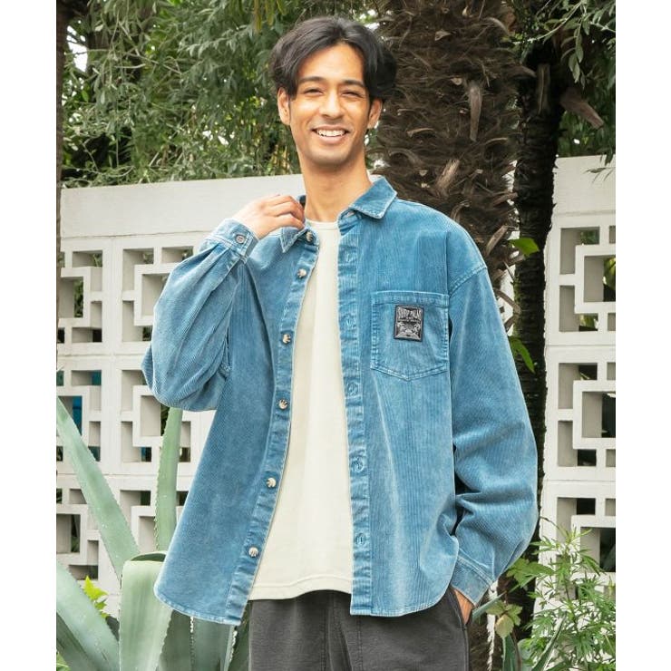 【カヒコ】ハハナコーデュロイメンズシャツ【SURF&Palms】 | アミナコレクション | 詳細画像2 