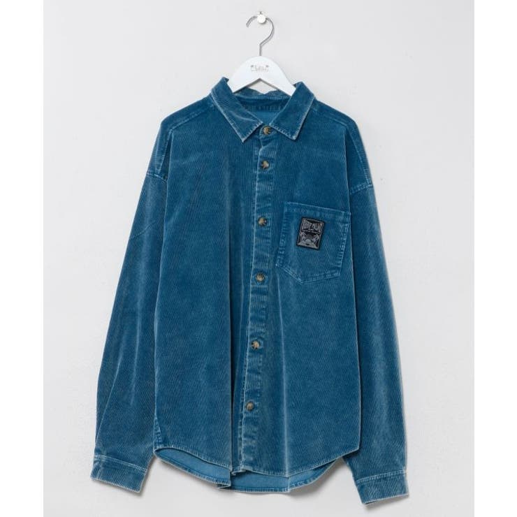 ネイビー | 【カヒコ】ハハナコーデュロイメンズシャツ【SURF&Palms】 | アミナコレクション