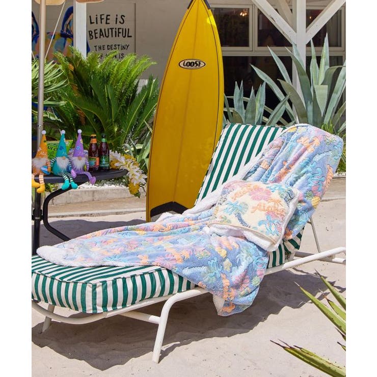 ネイビー系 | 【カヒコ】【裏ボア】ハウオリブランケットL | アミナコレクション 