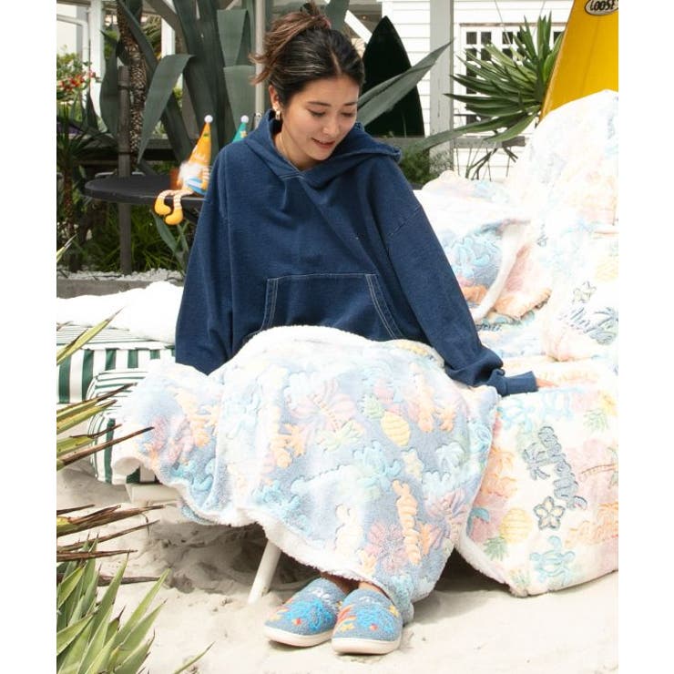 【カヒコ】【裏ボア】ハウオリブランケットS | アミナコレクション  | 詳細画像2 