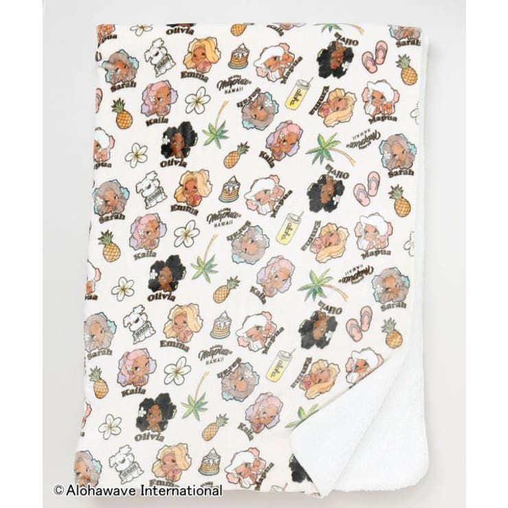 ホワイト | 【カヒコ】ハワイブランケットＸＬ【ALOHA MAPUA】 | アミナコレクション 