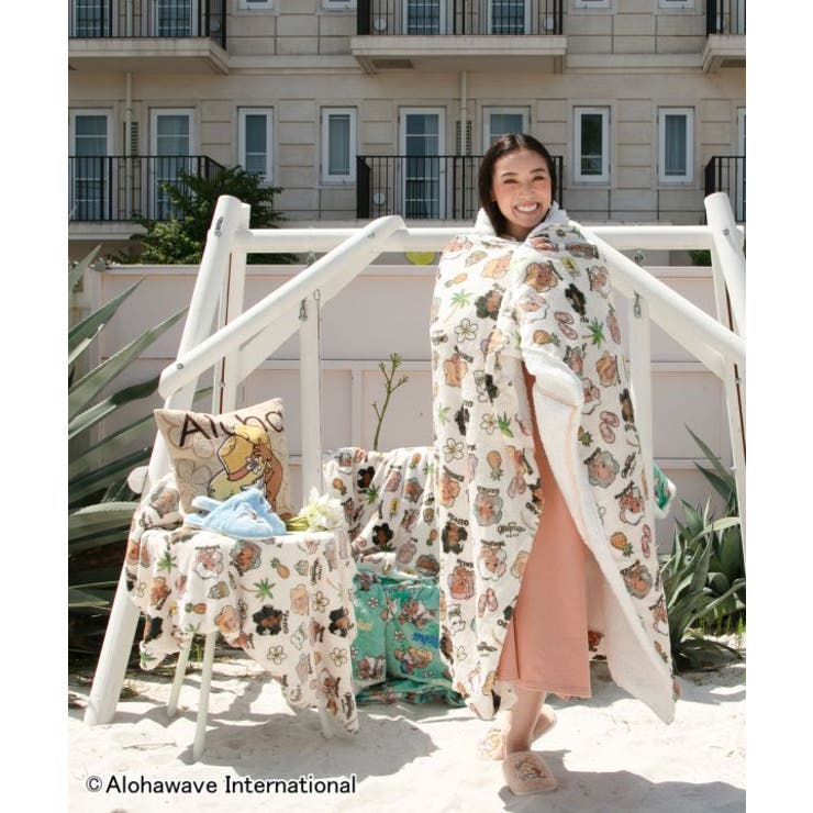 【カヒコ】ハワイブランケットＬ【ALOHA MAPUA】 | アミナコレクション  | 詳細画像2 