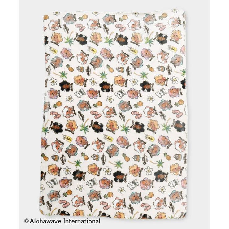 ホワイト | 【カヒコ】ハワイブランケットM【ALOHA MAPUA】 | アミナコレクション 