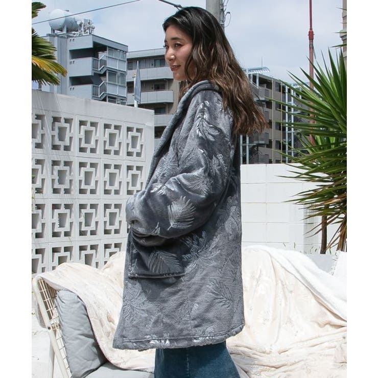 【カヒコ】ニウココフード付きルームカーディガン | アミナコレクション  | 詳細画像2 