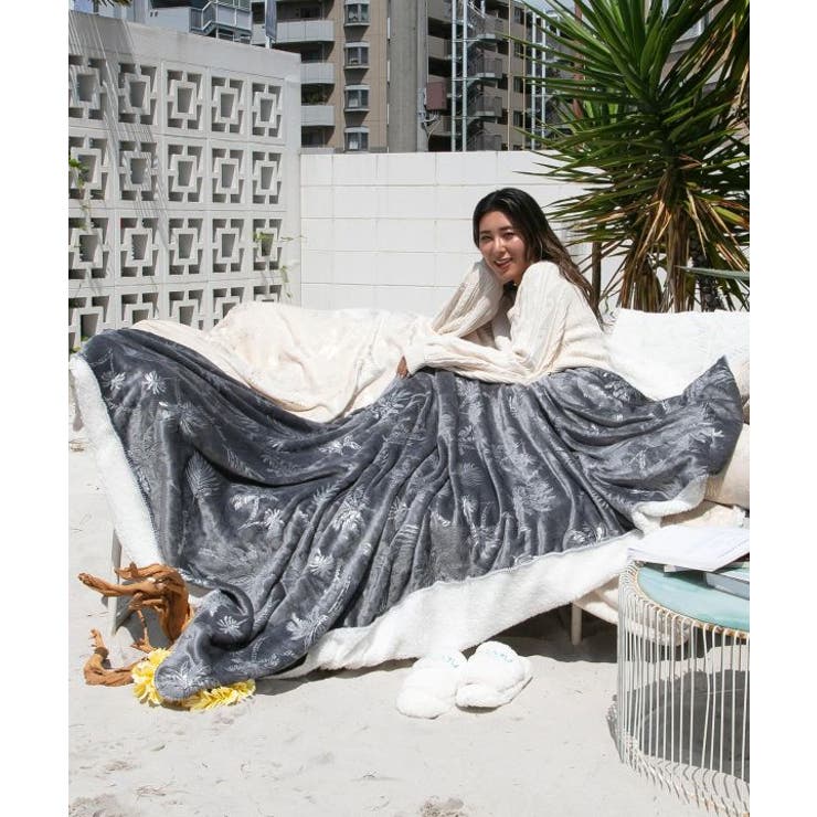 【カヒコ】【裏ボア】ニウココブランケットXL | アミナコレクション  | 詳細画像1 