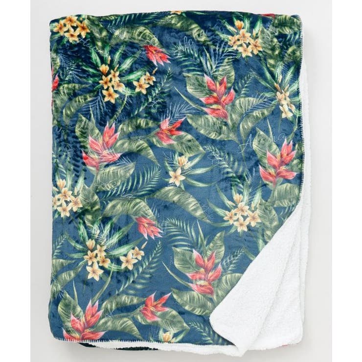 ネイビー系 | 【カヒコ】【裏ボア】プアラニブランケットXL | アミナコレクション 