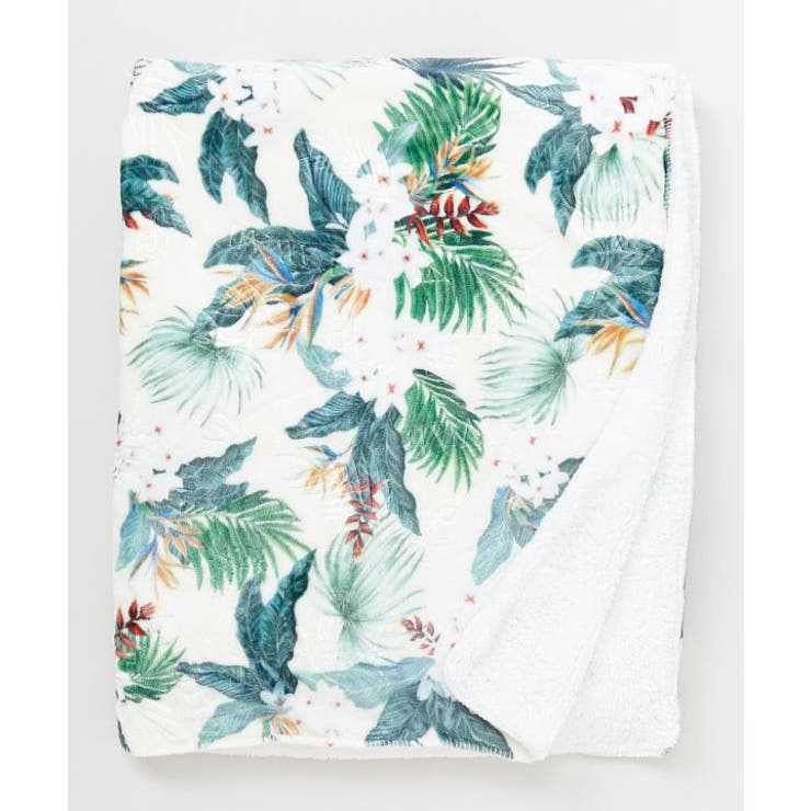 ベージュ | 【カヒコ】【裏ボア】プアラニブランケットL | アミナコレクション 