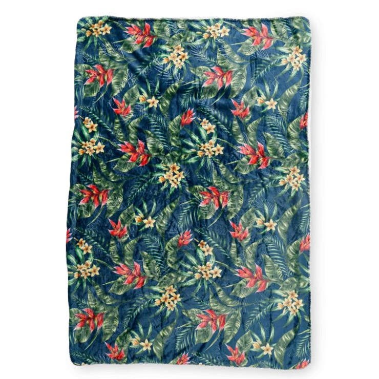 ネイビー系 | 【カヒコ】【裏ボア】プアラニブランケットM | アミナコレクション 