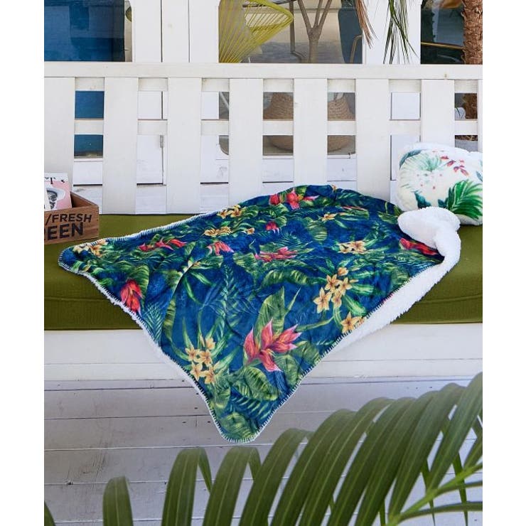 ネイビー系 | 【カヒコ】【裏ボア】プアラニブランケットS | アミナコレクション 