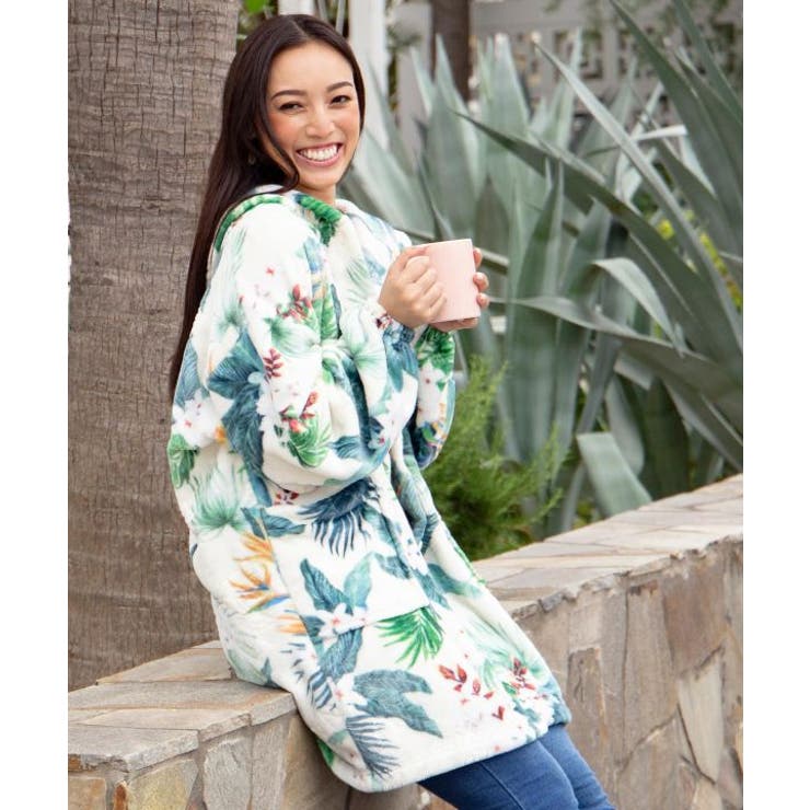 ベージュ | 【カヒコ】プアラニルームカーディガン | アミナコレクション 