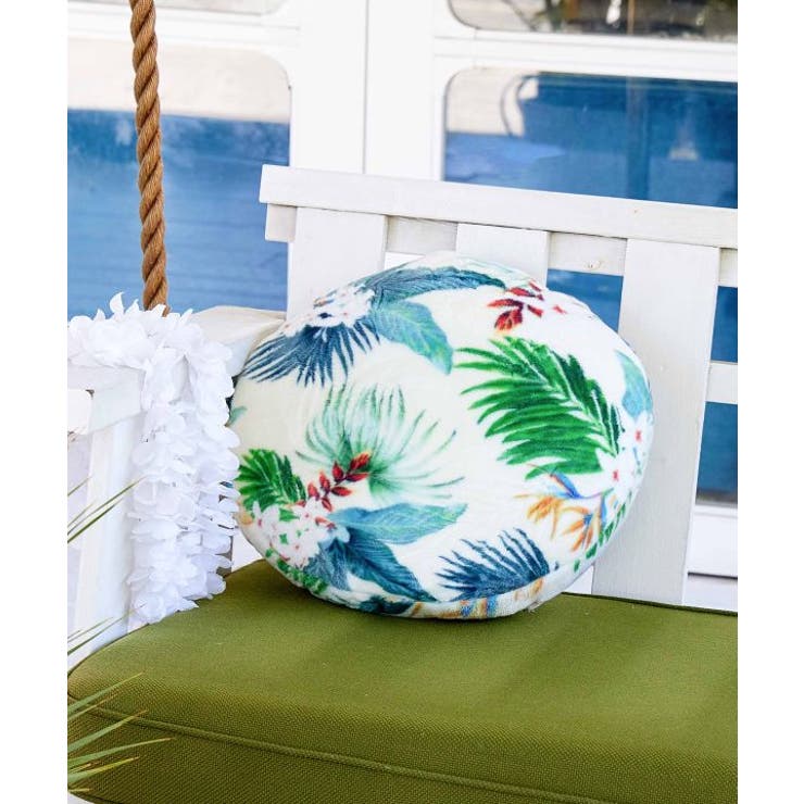 ベージュ | 【カヒコ】プアラニラウンドクッション | アミナコレクション 