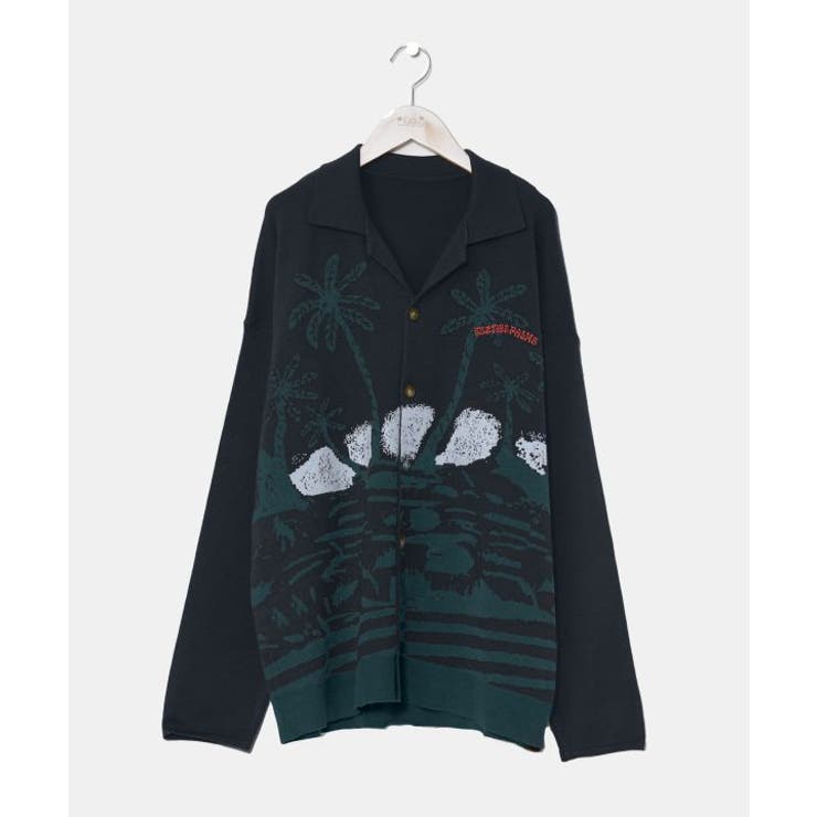 チャコール | 【カヒコ】メディナメンズカーデ【SURF&Palms】 | アミナコレクション