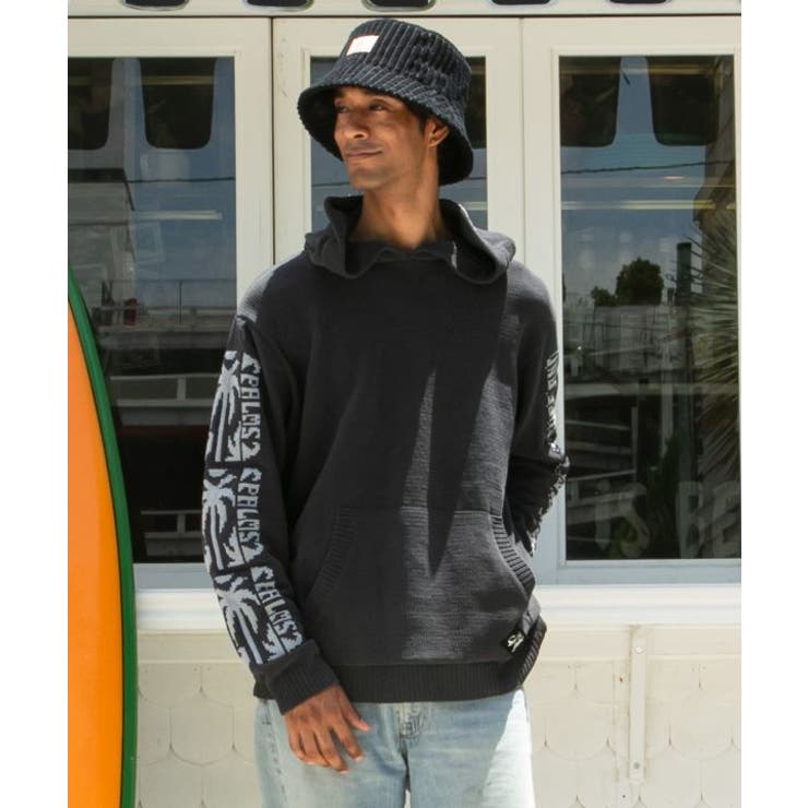 【カヒコ】トムメンズニットフードトップス【SURF&Palms】 | アミナコレクション | 詳細画像2 