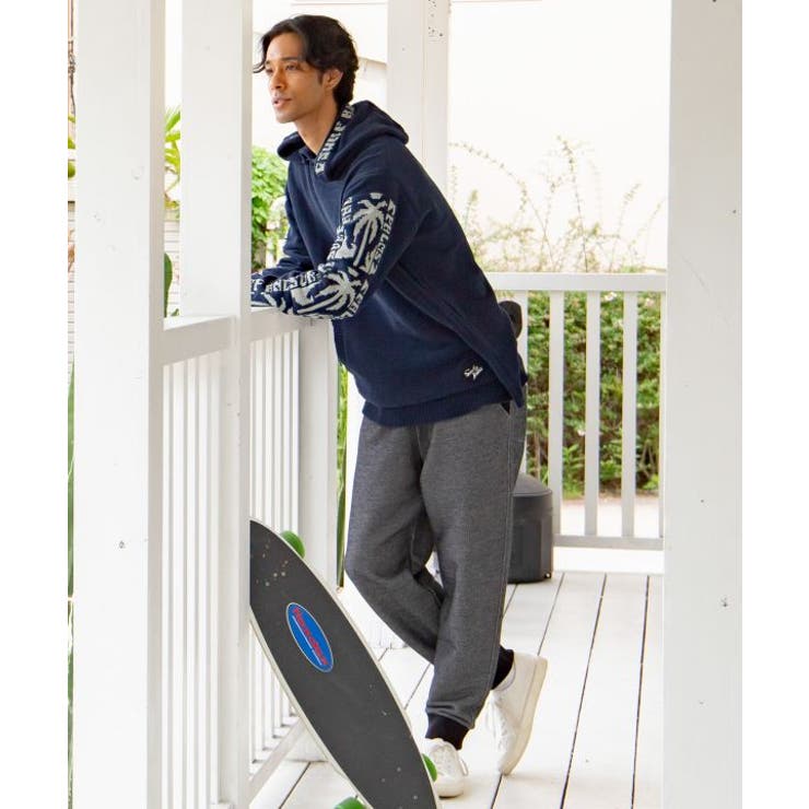 【カヒコ】トムメンズニットフードトップス【SURF&Palms】 | アミナコレクション | 詳細画像4 