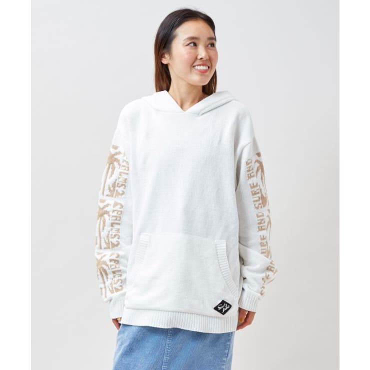 【カヒコ】トムメンズニットフードトップス【SURF&Palms】 | アミナコレクション | 詳細画像7 