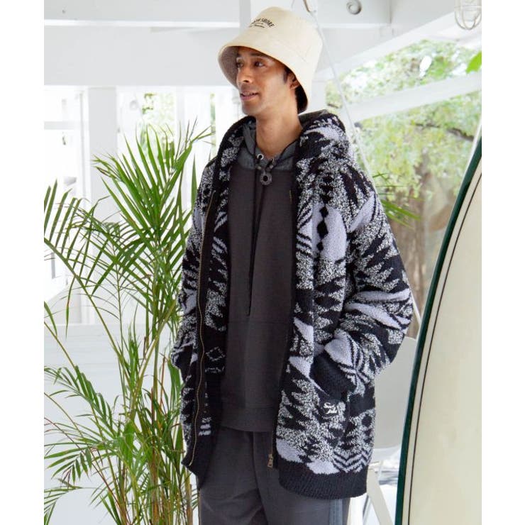 ブラック | 【カヒコ】プーコアメンズアウター【SURF&Palms】 | アミナコレクション