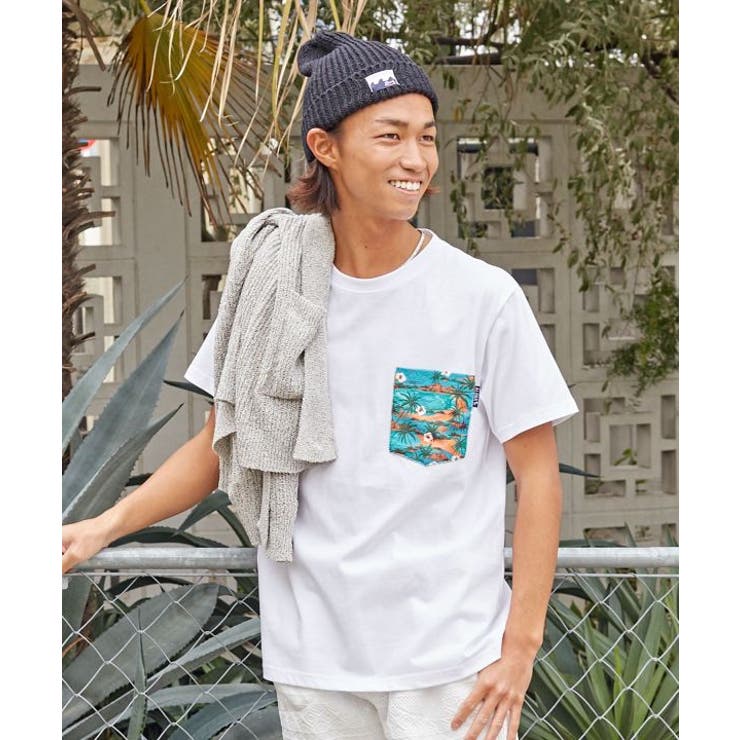 ホワイト系その他 | 【カヒコ】ポケニカルメンズＴシャツ | アミナコレクション