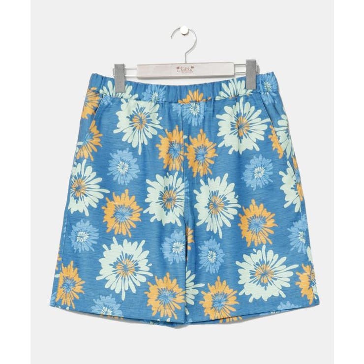 ブルー | 【カヒコ】【SURF&Palms】カリッサメンズハーフパンツ | アミナコレクション