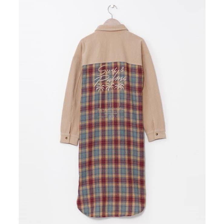 ベージュ | 【カヒコ】コラピントシャツワンピース【SURF&Palms】 | アミナコレクション 