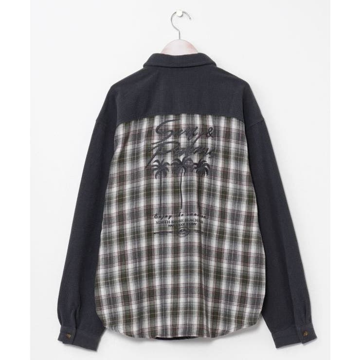 グレー | 【カヒコ】コラピントメンズシャツ【SURF&Palms】 | アミナコレクション