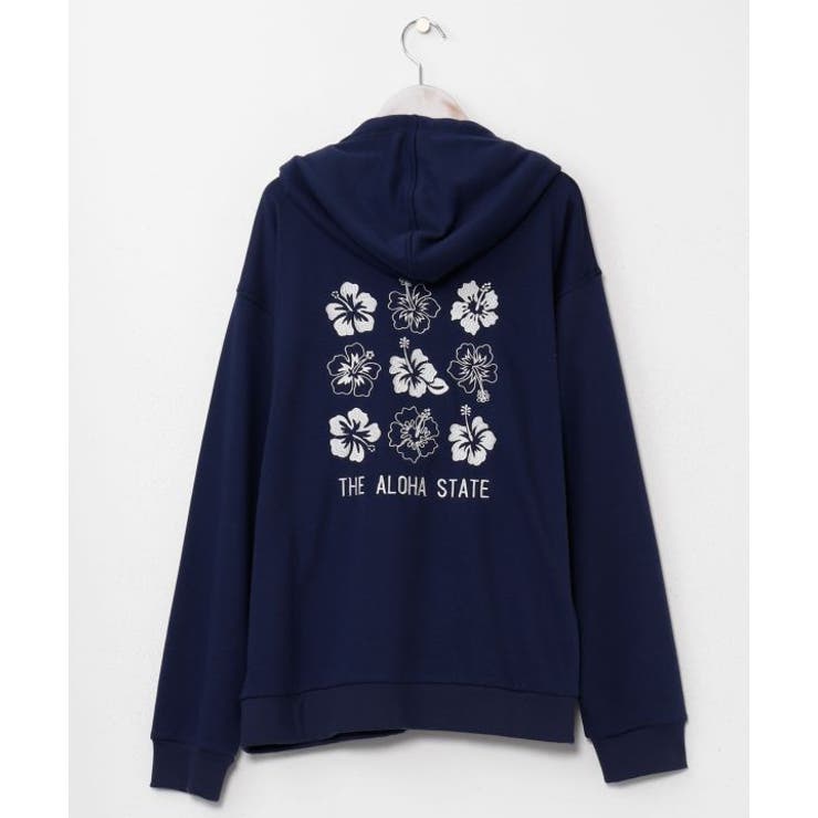 ネイビー | 【カヒコ】コロアメンズジップアップパーカー | アミナコレクション 