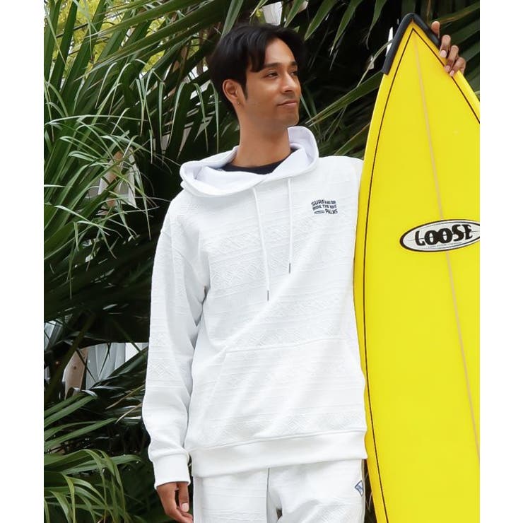 ホワイト | 【カヒコ】ジェイメンズフーディー【SURF&Palms】 | アミナコレクション 