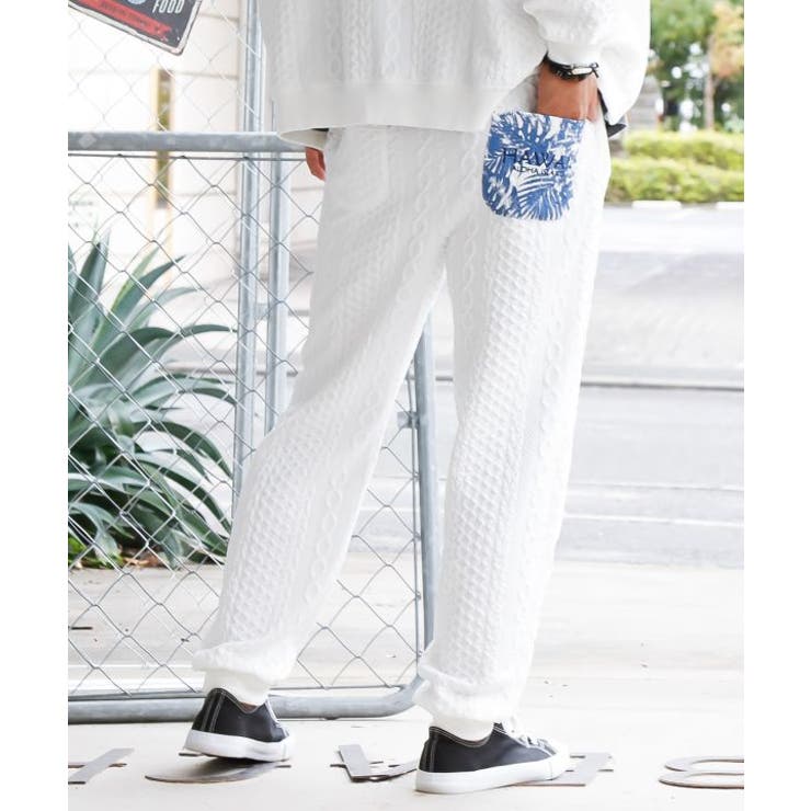 ホワイト | 【カヒコ】フイナハメンズパンツ | アミナコレクション 