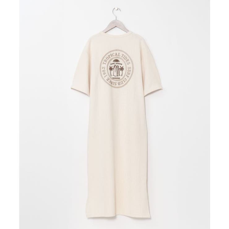 ホワイト | 【カヒコ】ハエナワンピース【SURF&Palms】 | アミナコレクション 