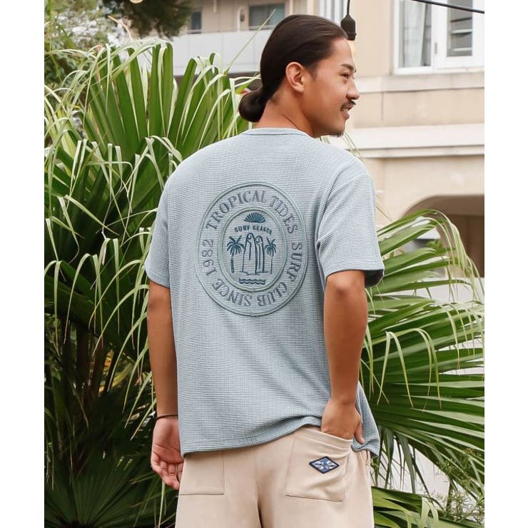 ブルー | 【カヒコ】ハエナメンズＴシャツ【SURF&Palms】 | アミナコレクション 