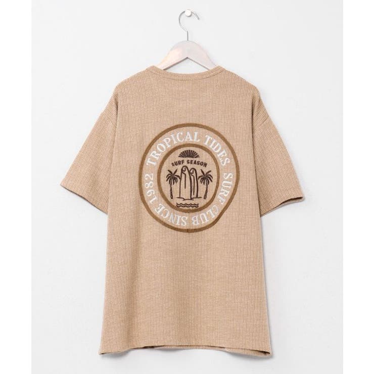 ベージュ | 【カヒコ】ハエナメンズＴシャツ【SURF&Palms】 | アミナコレクション 
