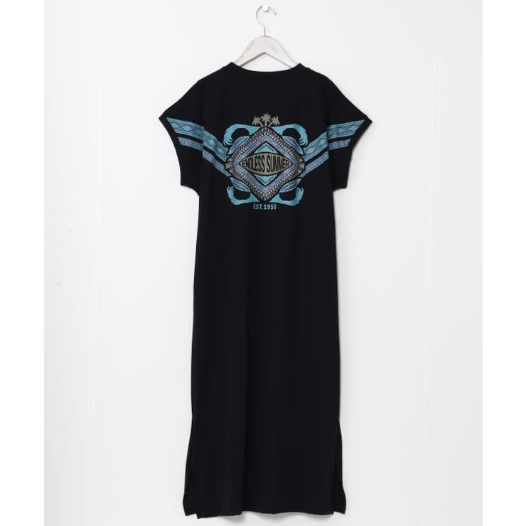 ブラック | 【カヒコ】【UVカット加工】カイケアTシャツワンピース | アミナコレクション 