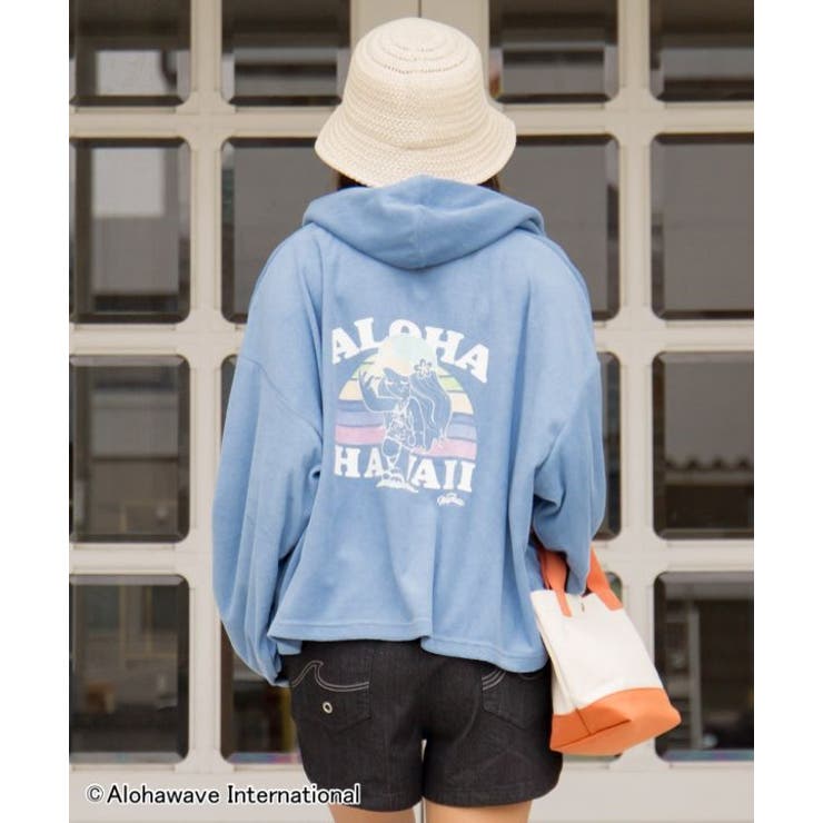 ライトブルー | 【カヒコ】ウイフードトップス【ALOHA MAPUA】 | アミナコレクション 