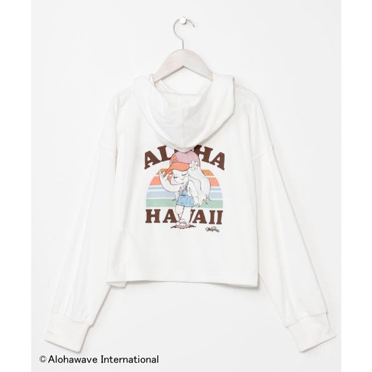 ホワイト | 【カヒコ】ウイフードトップス【ALOHA MAPUA】 | アミナコレクション 