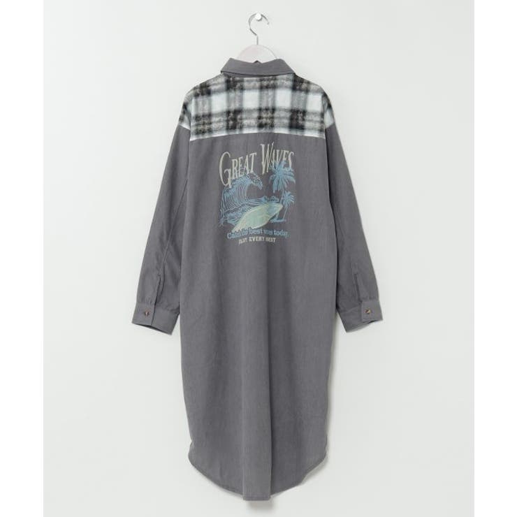 チャコール | 【カヒコ】【SURF&Palms】コールシャツワンピース | アミナコレクション 