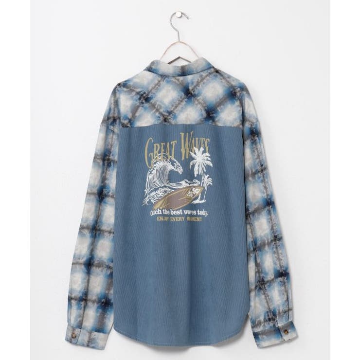 ブルー | 【カヒコ】【SURF&Palms】コールメンズシャツ | アミナコレクション 