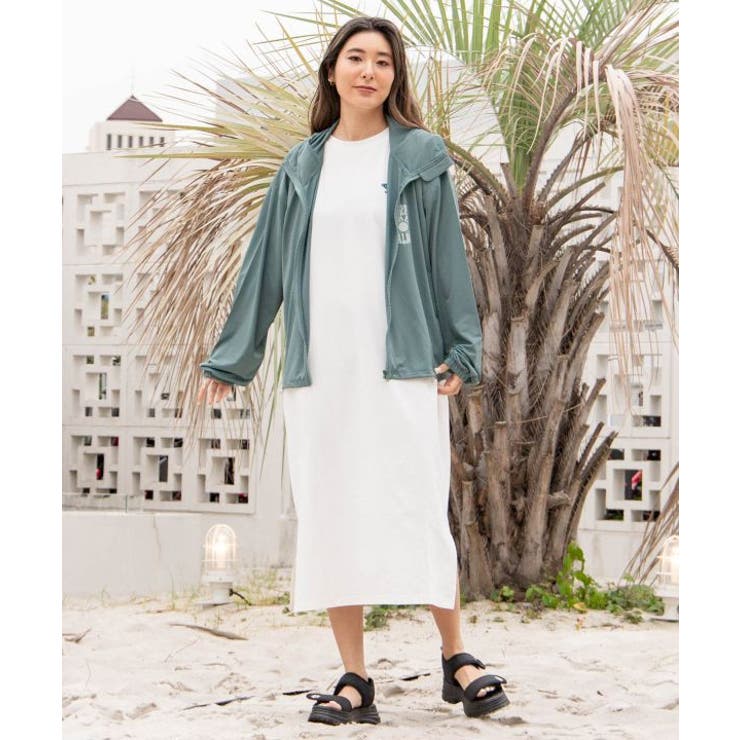 【カヒコ】【ＵＶカット加工】ビリージップアップパーカー【SURF&Palms】 | アミナコレクション  | 詳細画像1 