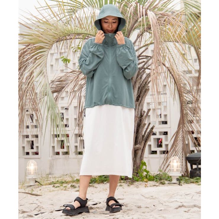 【カヒコ】【ＵＶカット加工】ビリージップアップパーカー【SURF&Palms】 | アミナコレクション  | 詳細画像2 