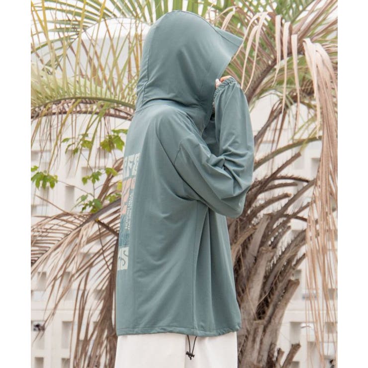 【カヒコ】【ＵＶカット加工】ビリージップアップパーカー【SURF&Palms】 | アミナコレクション  | 詳細画像4 