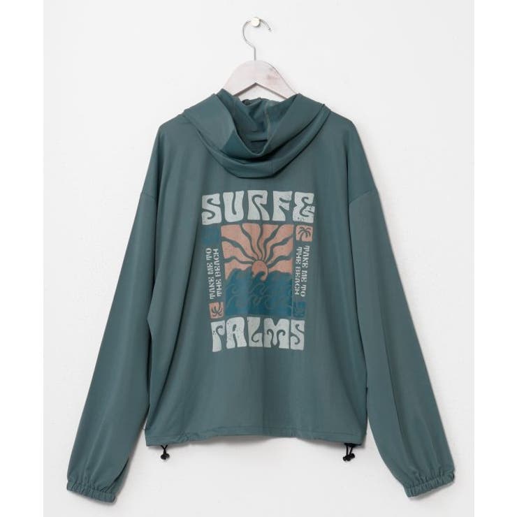 【カヒコ】【ＵＶカット加工】ビリージップアップパーカー【SURF&Palms】 | アミナコレクション  | 詳細画像5 