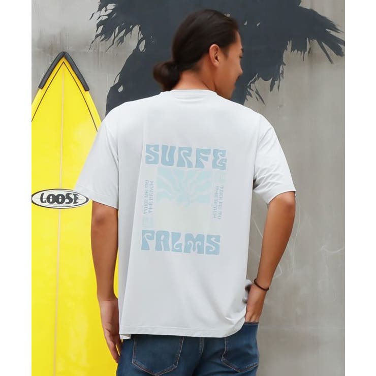 グレー | 【カヒコ】【ＵＶカット加工】ビリーメンズTシャツ【SURF&Palms】 | アミナコレクション 