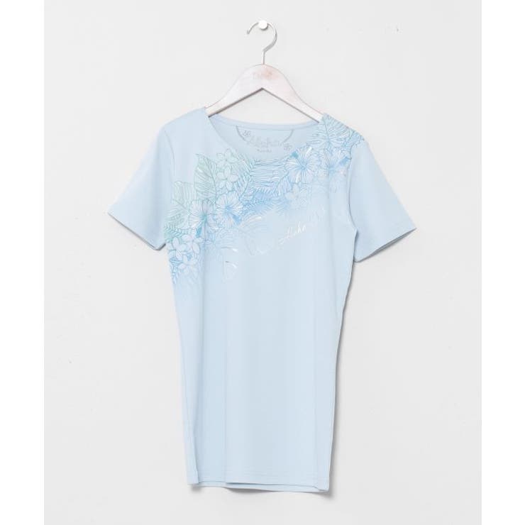 ブルー | 【カヒコ】アロヒフラＴシャツ | アミナコレクション 