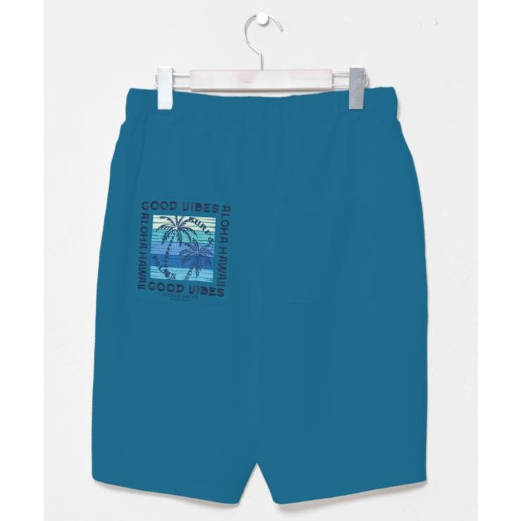 ブルー | 【カヒコ】カハルウメンズハーフパンツ【SURF&Palms】 | アミナコレクション