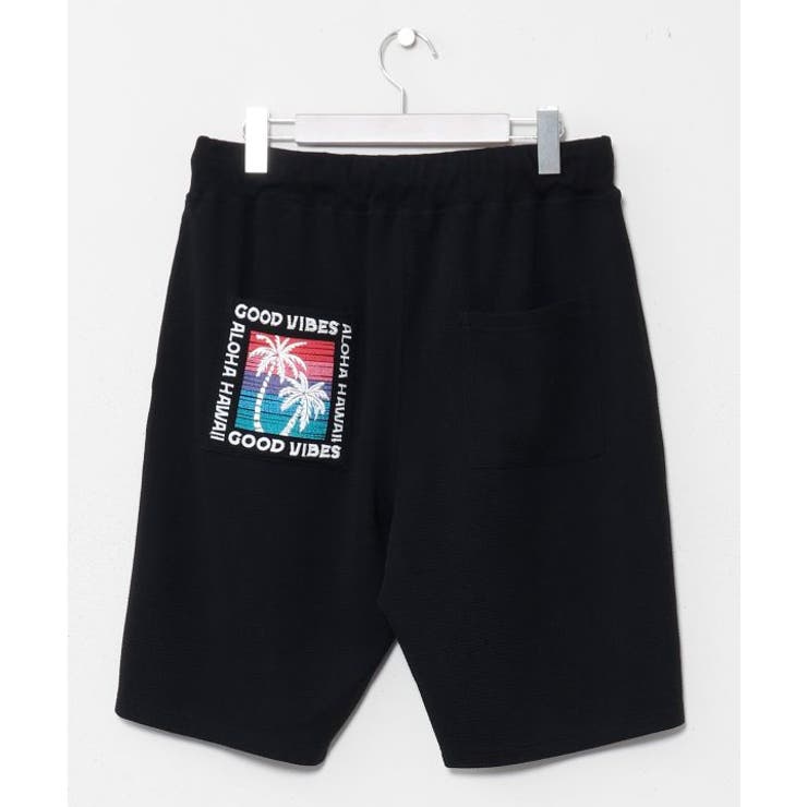 ブラック | 【カヒコ】カハルウメンズハーフパンツ【SURF&Palms】 | アミナコレクション