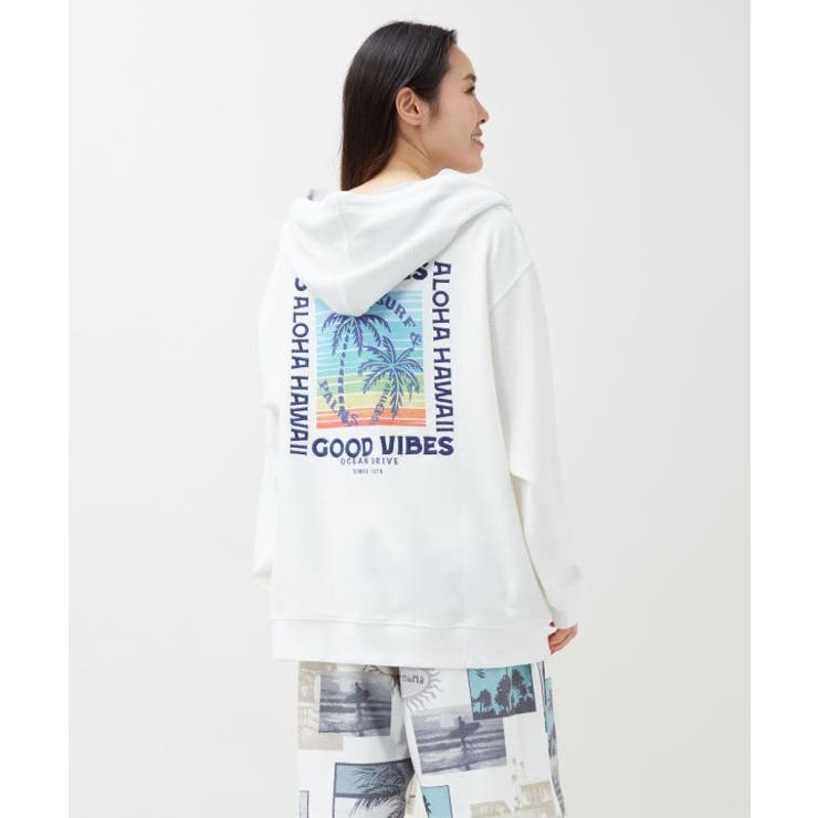 【カヒコ】カハルウメンズジップアップパーカー【SURF&Palms】 | アミナコレクション  | 詳細画像11 