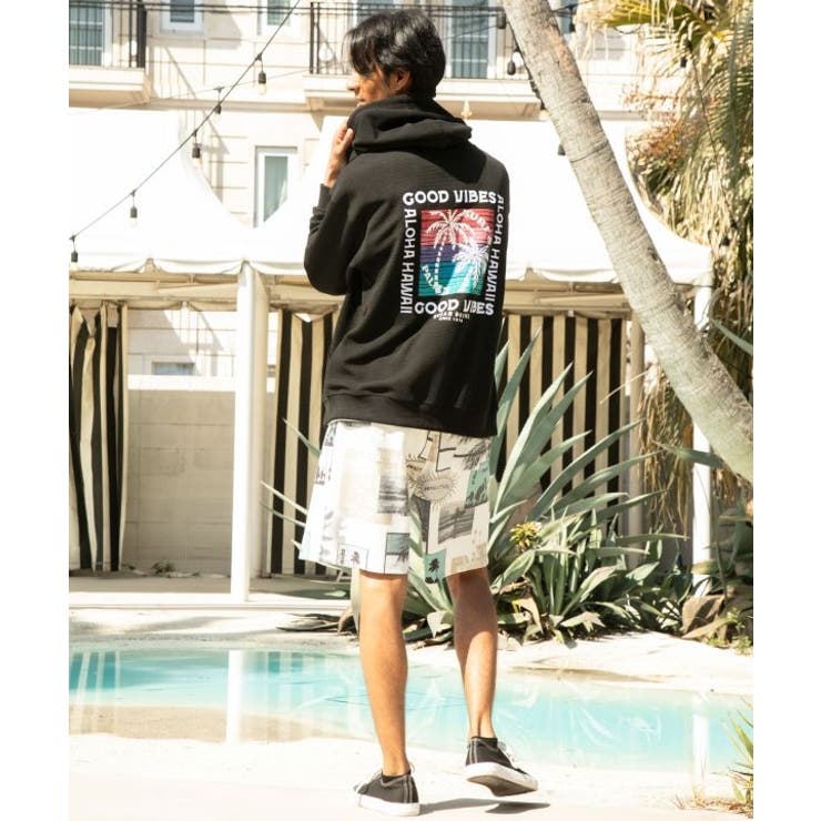 【カヒコ】カハルウメンズジップアップパーカー【SURF&Palms】 | アミナコレクション  | 詳細画像5 